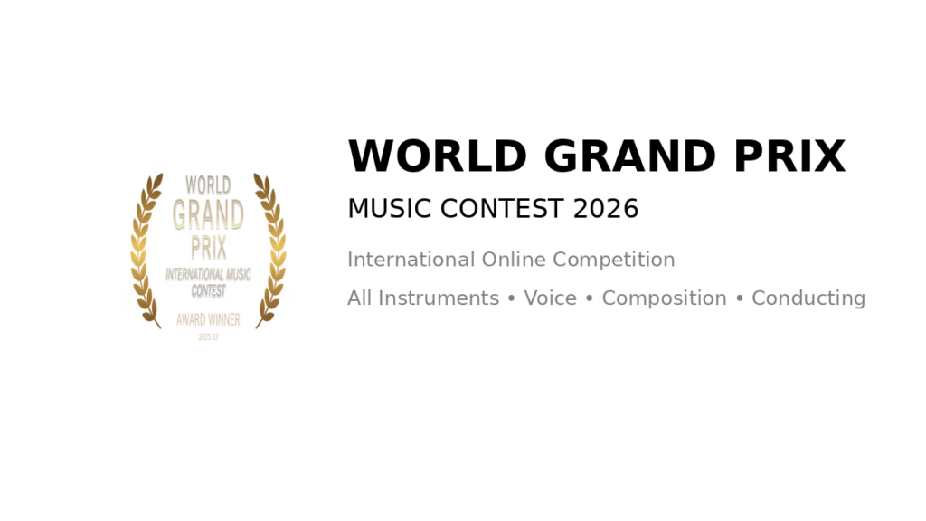 World Grand Prix Online Music Competition – 2026