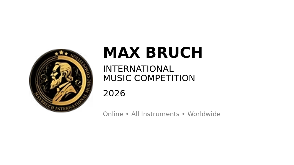 Max Bruch International Music Competition 2026