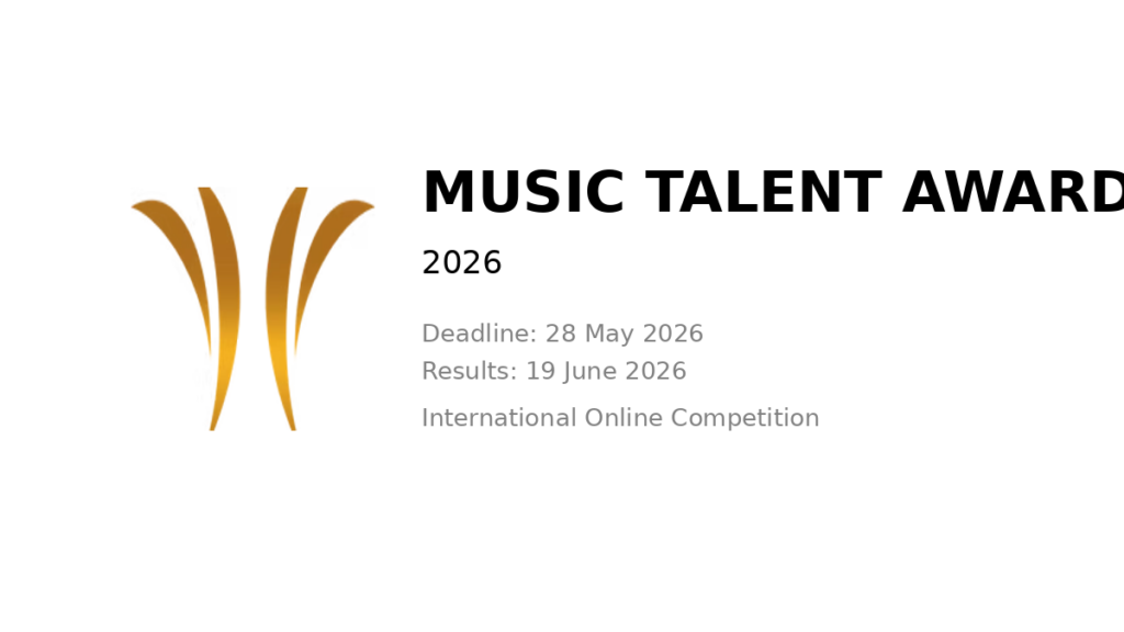 Music Talent Award 2026 – International Online Music Competition